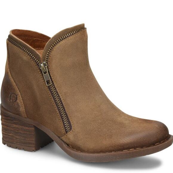 Born Women's Taupe Distressed Montoro II Final‎ Ankle Booties Size 9 - Picture 1 of 15